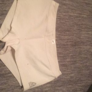 White Reebok booty shorts